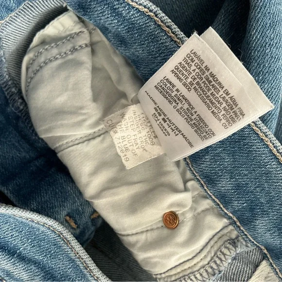 MOTHER The‎ Insider Step Fray Crop Jeans Out of the Blue Size 26 Women’s - Picture 10 of 10